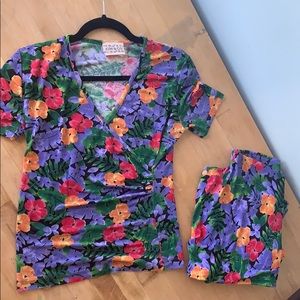 Vintage Lycra floral separates